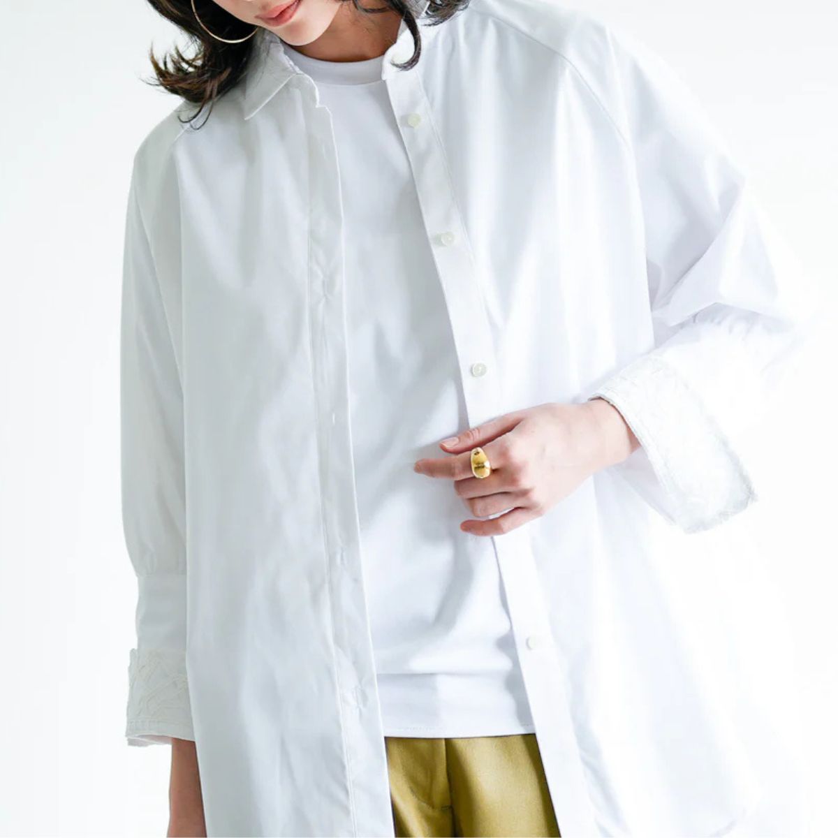 【LalliaMu ラリアムー】レースカフチュニック