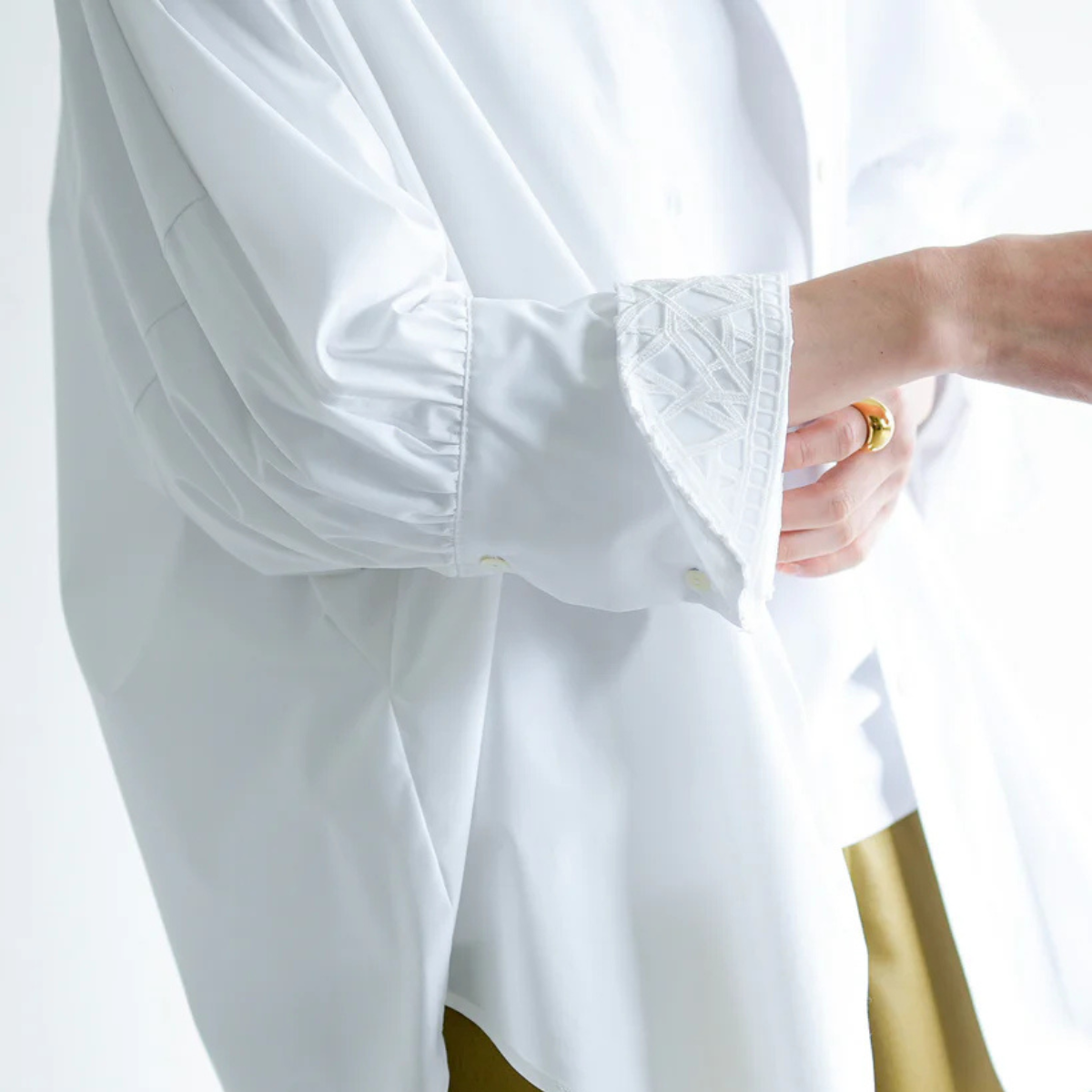 【LalliaMu ラリアムー】レースカフチュニック