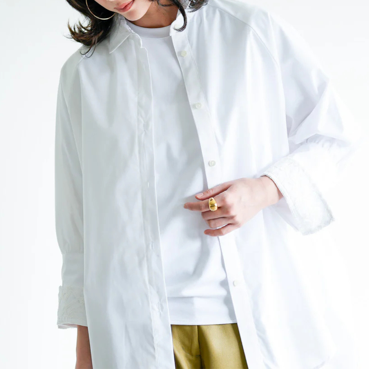 【LalliaMu ラリアムー】レースカフチュニック