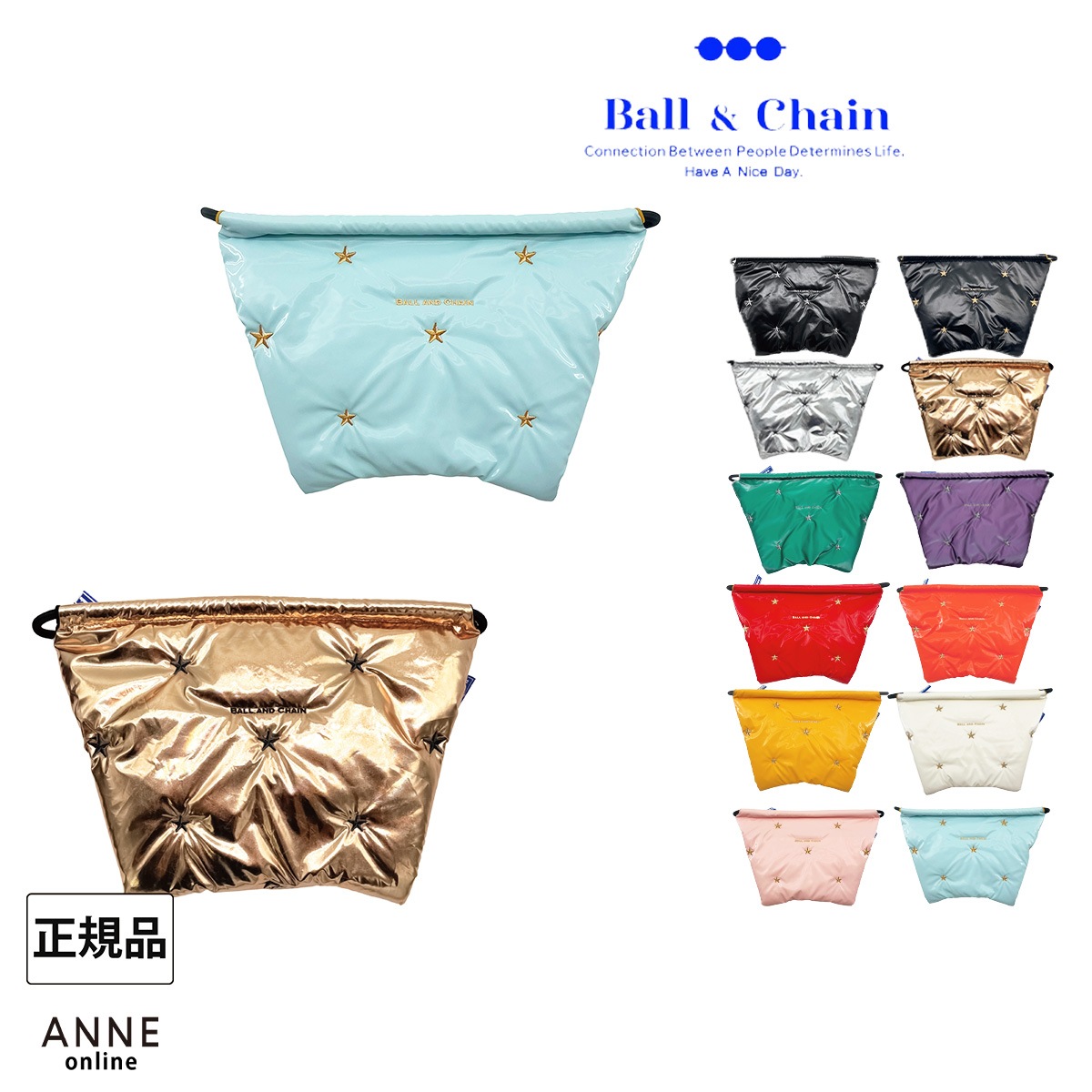 【Ball＆Chain ボールアンドチェーン】Stella etolie ポーチ