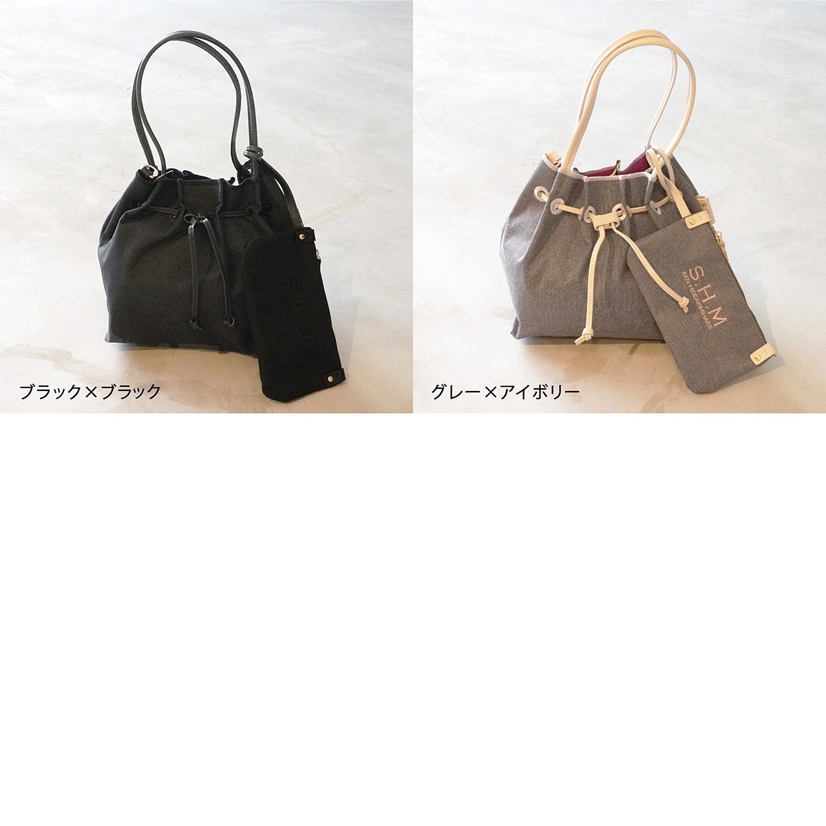 SAN HIDEAKI MIHARA】巾着バッグ（S） | ANNE onlinestore