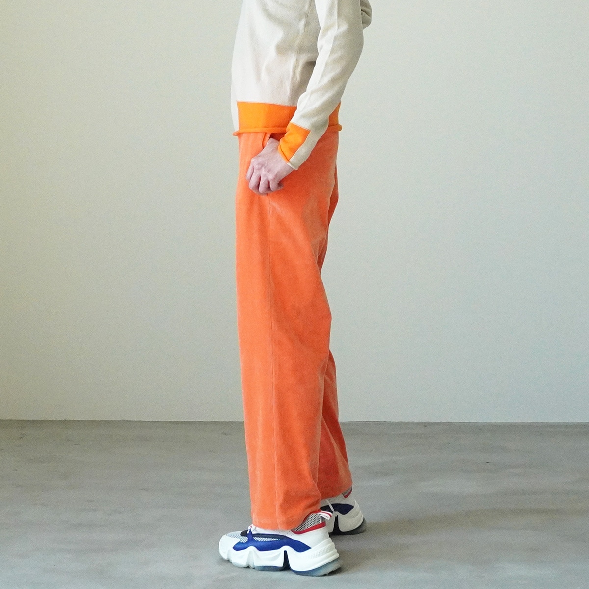マカフィー　ワイドクロップドパンツ MACPHEE（マカフィー）の「ナチュラルストレッチチェック ワイド