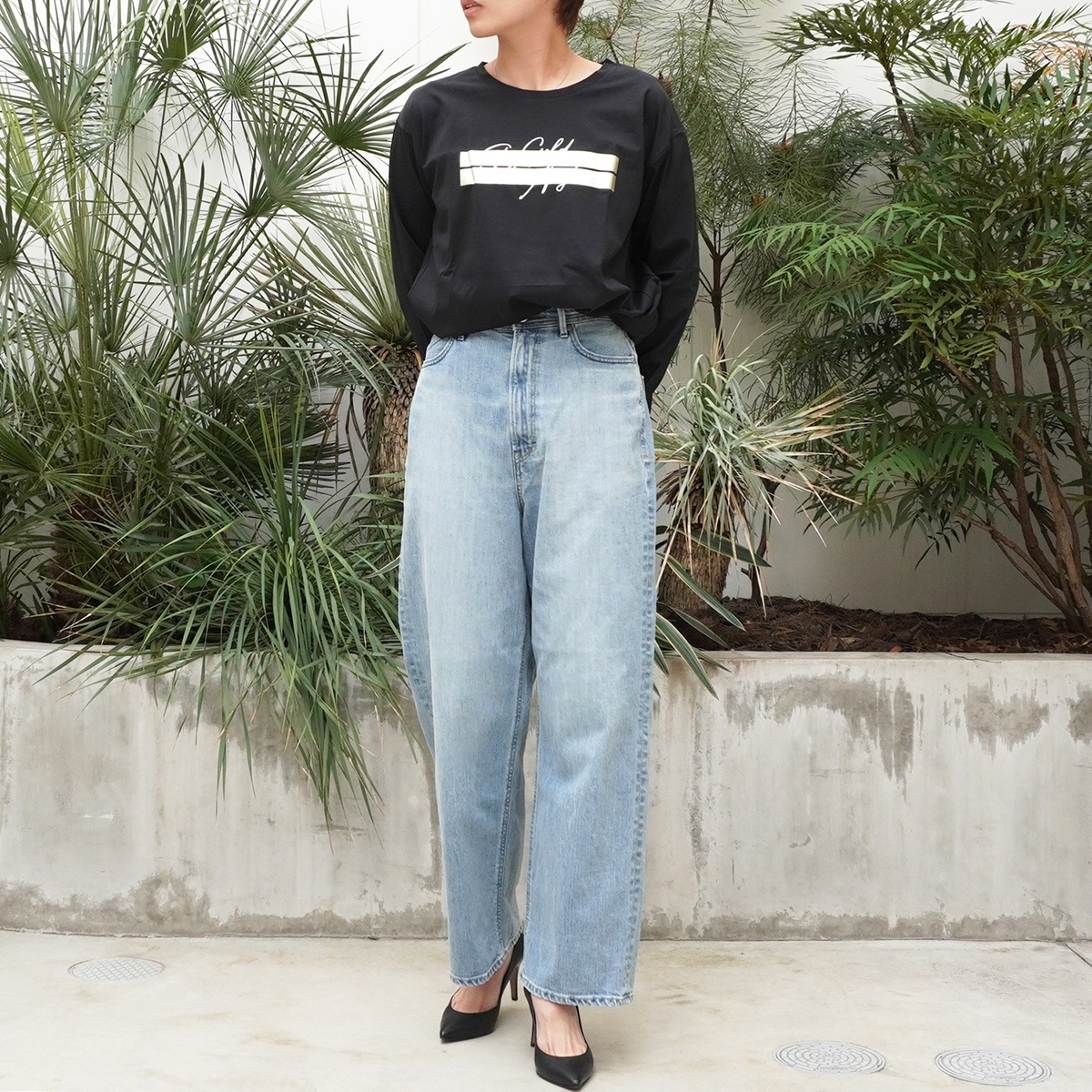 【YANUK ヤヌーク】ルーズストレート JOAN