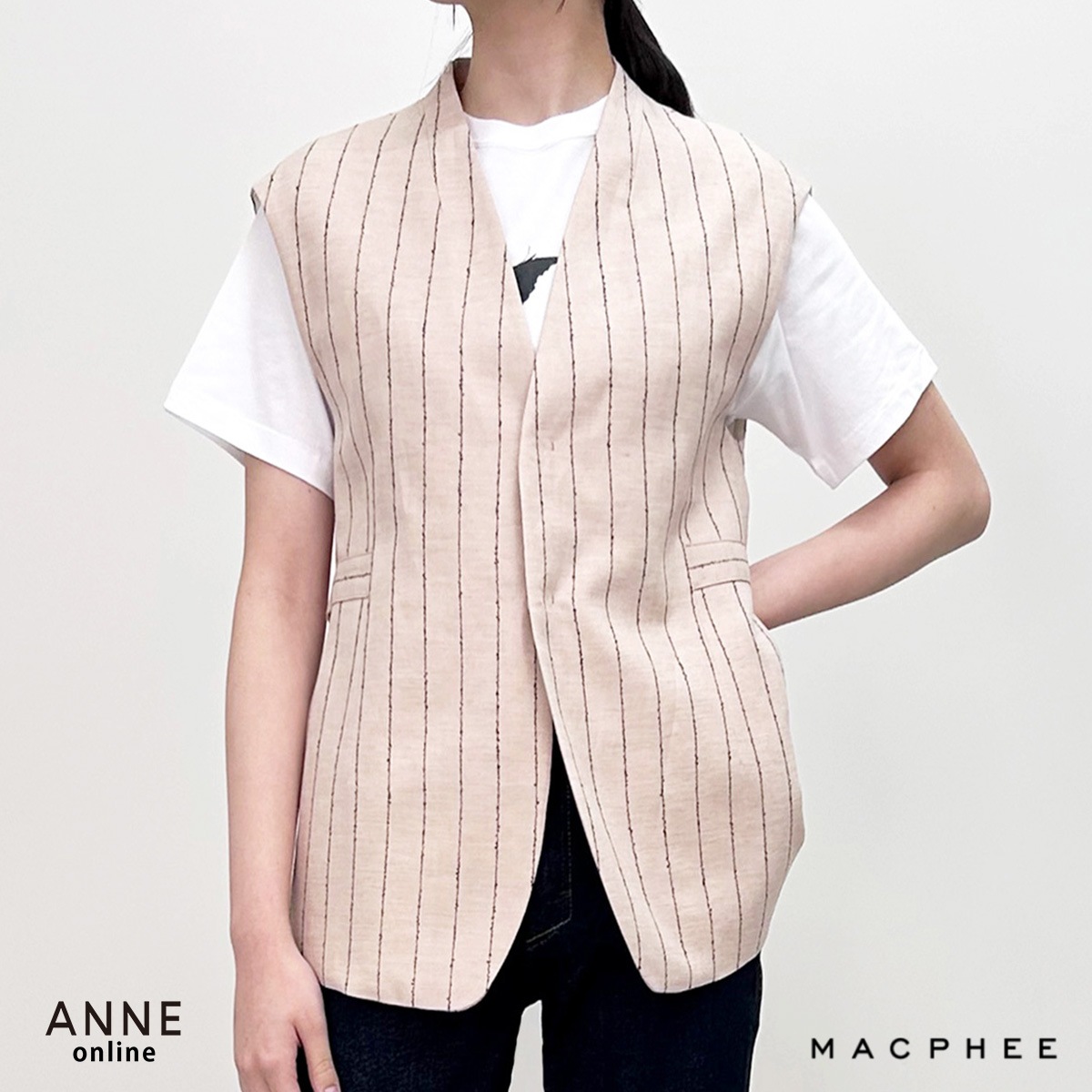 【MACPHEE マカフィ】ジレ