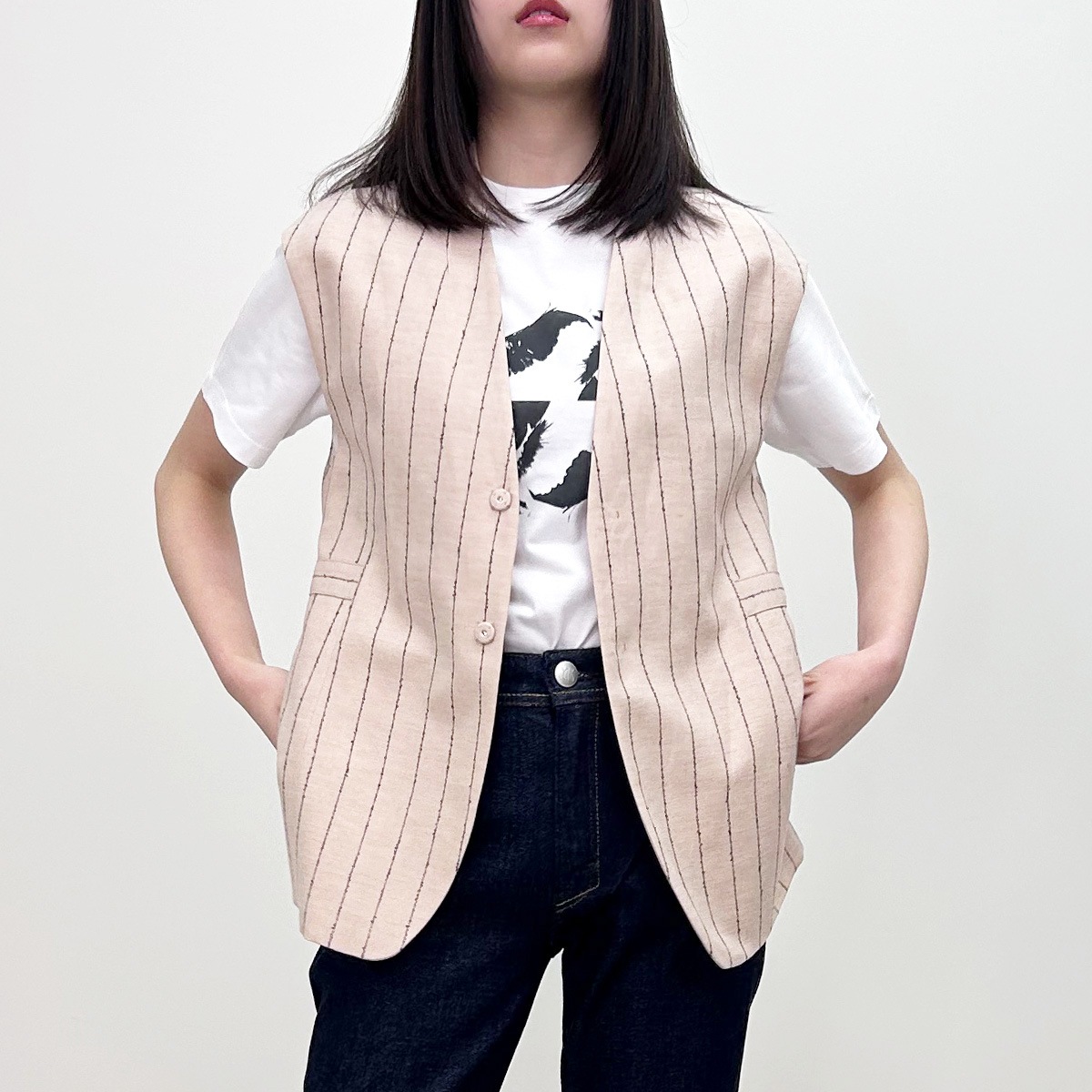 【MACPHEE マカフィ】ジレ