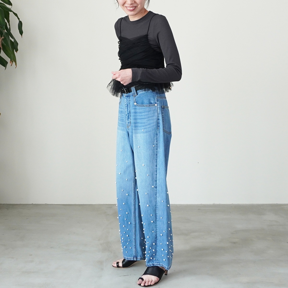 【MACPHEE マカフィ】〈WEB限定〉パンツ