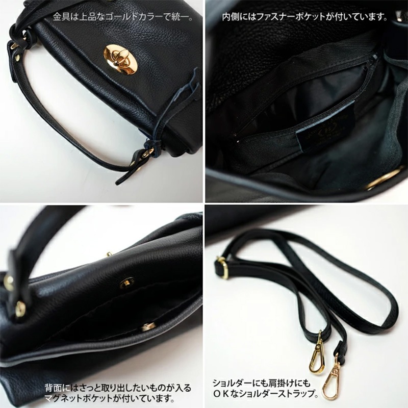 【 ASHELEN アシュエレン 】バッグ ハーフミニ