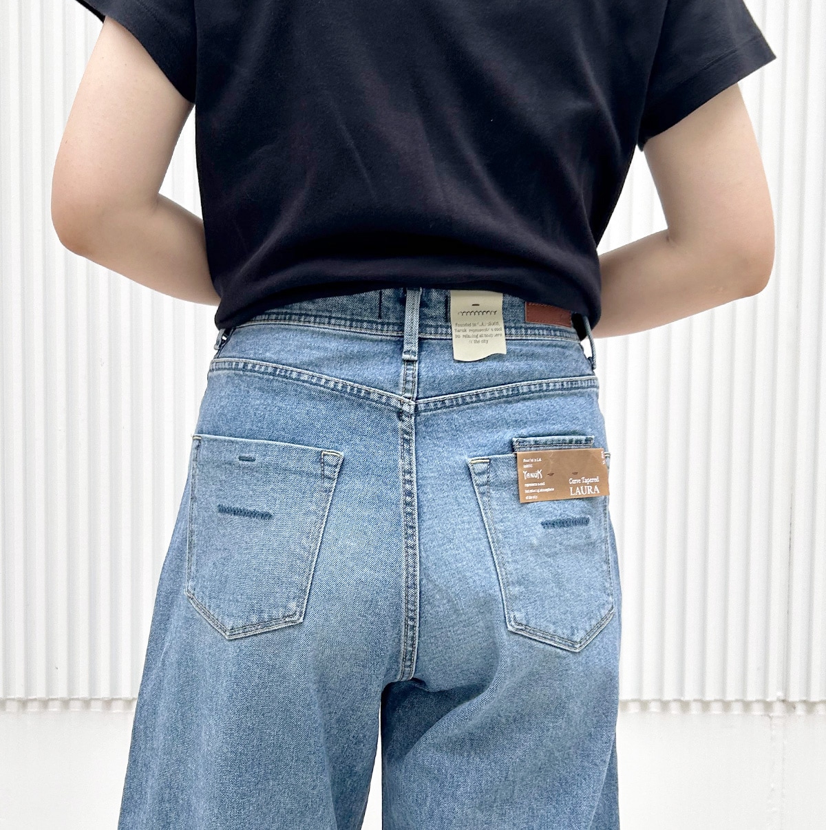 YANUK ヤヌーク】カーブテーパード 