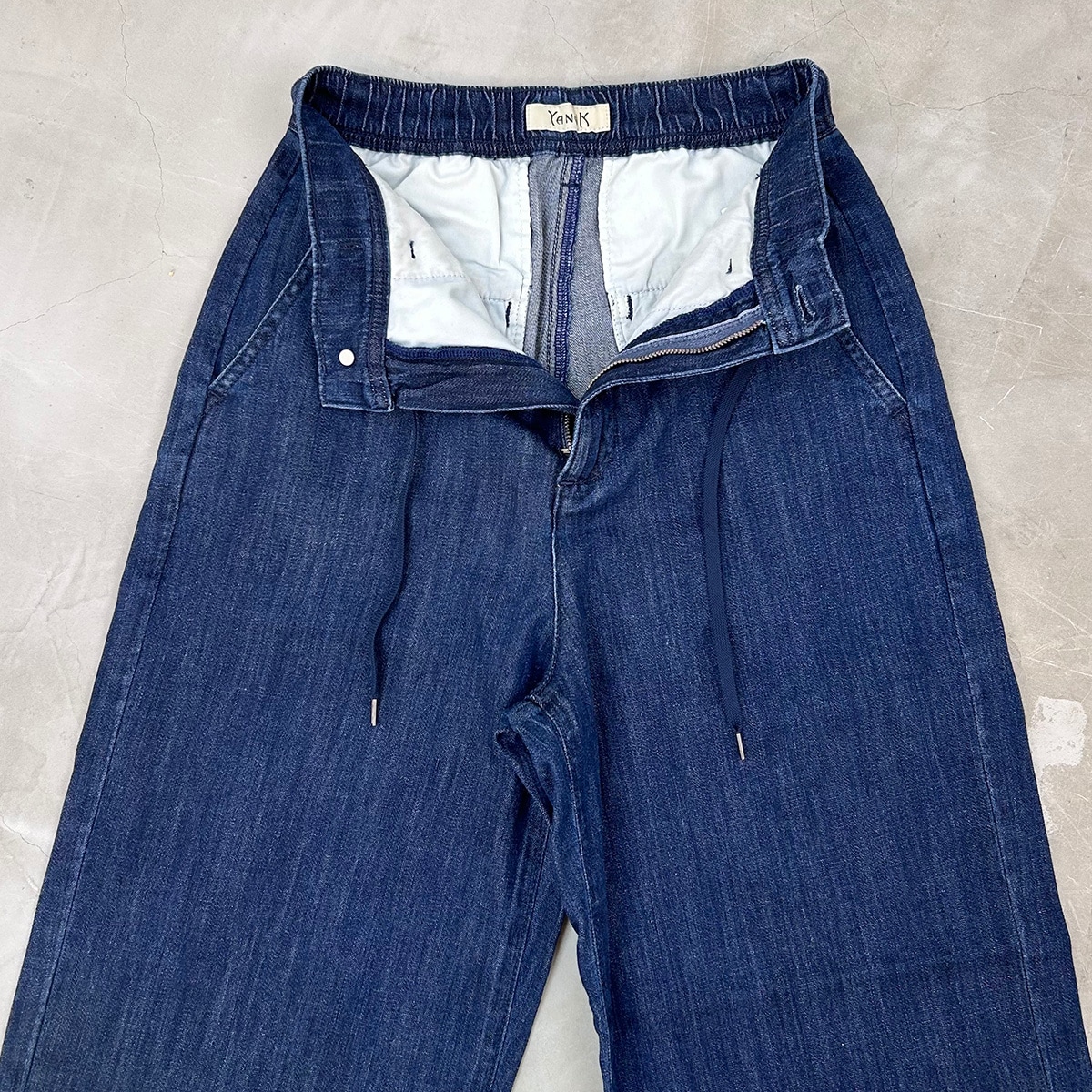 【美品】YANUK LILITH 　ワイドストレート （リネン）　SIZE24 Really Light ワイドストレート