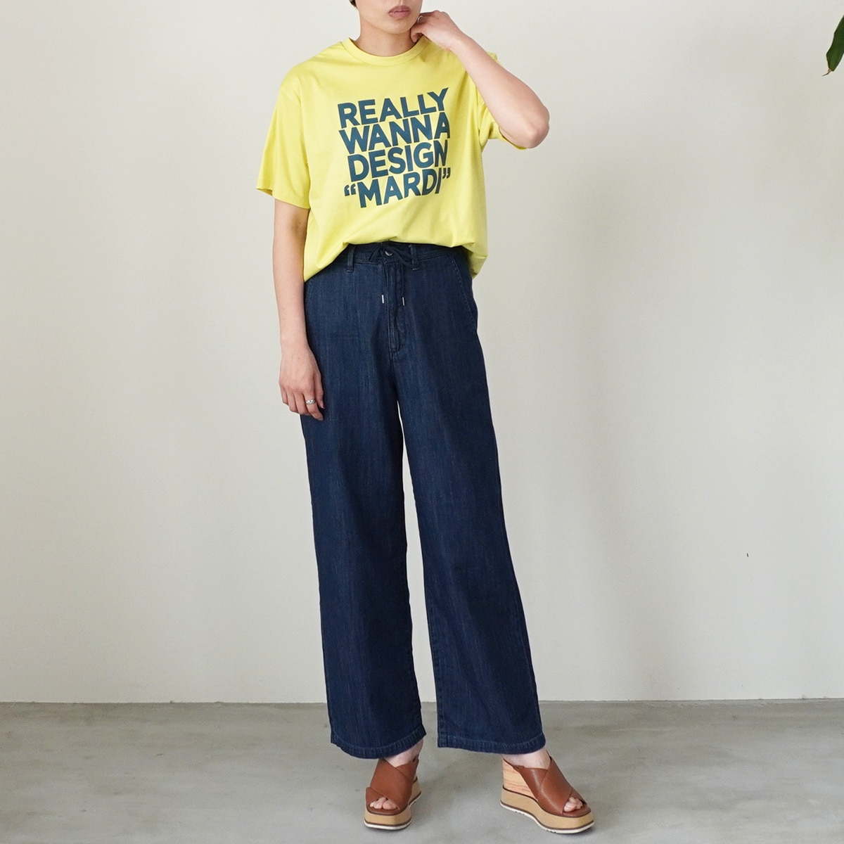 【美品】YANUK LILITH 　ワイドストレート （リネン）　SIZE24 YANUK ヤヌーク】Relax ワイドストレート