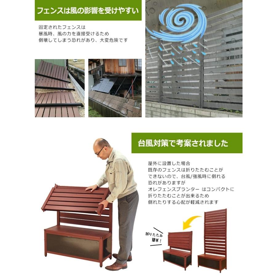 【特許取得】＜OFP0915 オレフェンスプランター＞幅90×高さ150cm
