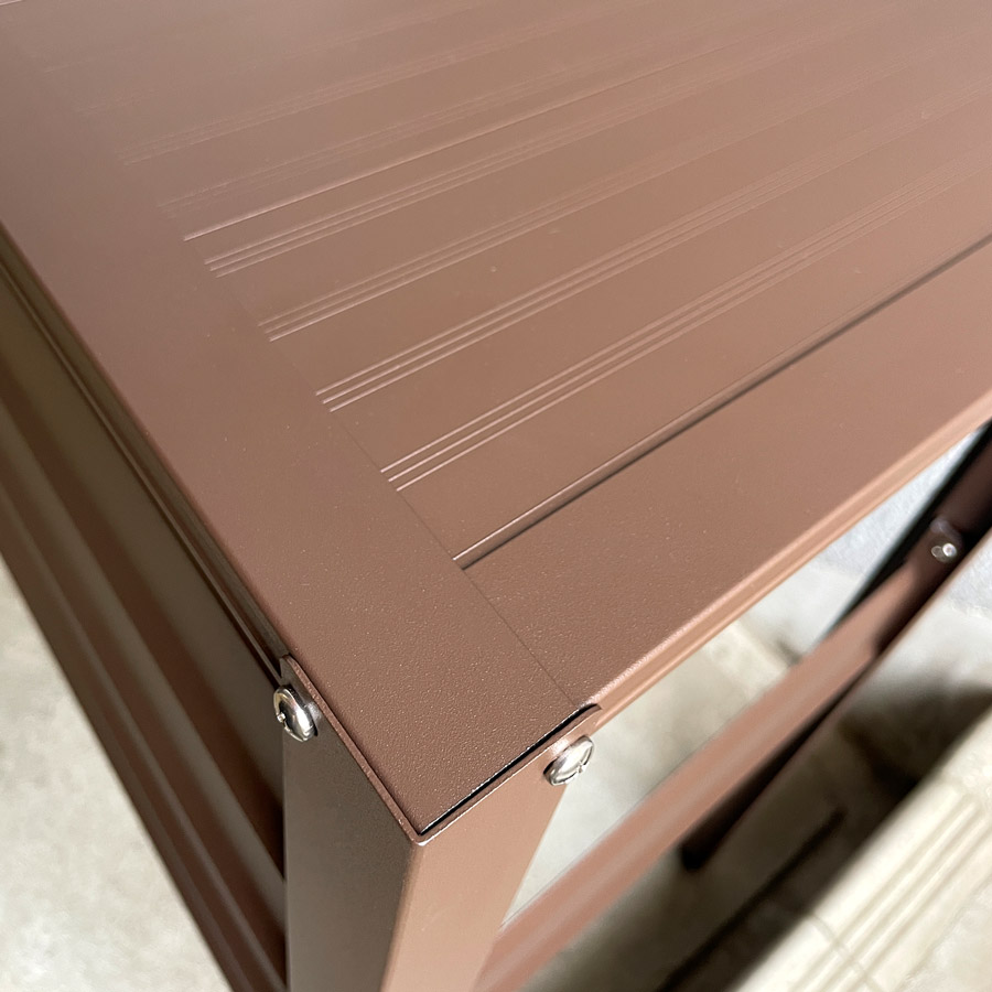 ＜KB90-PT アルミ製エアコン室外機カバー（シンプルモデル）＞900×380×730mm