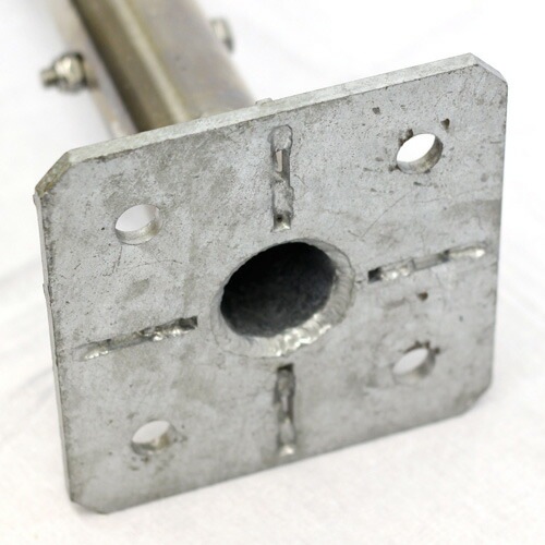 ＜ステンレスパイプ（取付柱）2.0m＞アルミゲート用オプション【西濃運輸】