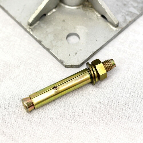 ＜ステンレスパイプ（取付柱）2.0m＞アルミゲート用オプション【西濃運輸】