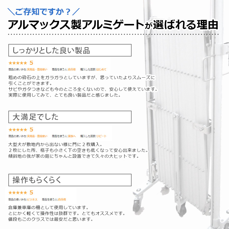 ＜EXG1240N W4m×H1.27m＞アルマックス アルミゲート (社)仮設工業会月刊誌に掲載 【西濃運輸】