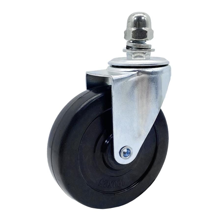 アルマックス公式通販】自在キャスター 360度回転 車輪径100Φ M12×25mm