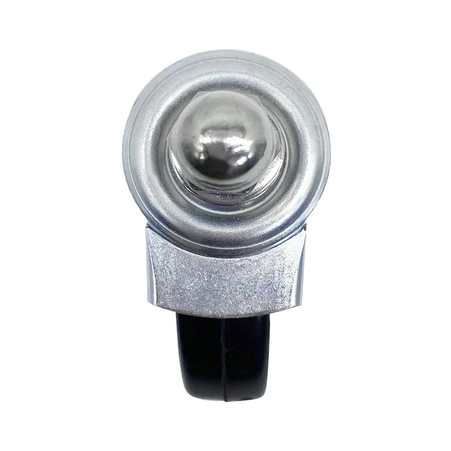 自在キャスター 360度回転 車輪径100Φ M12×25mm ブレーキ無 アルミゲート用キャスター EXG18・EXG20用 キャスター 車輪 交換用 06-117-1 （送料別）【土日出荷不可】