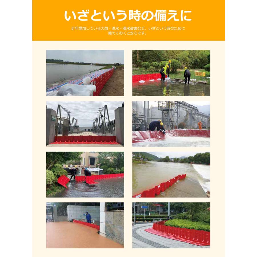 3個セット Stop Tap ストップタップ 止水パネル  樹脂製 止水板 土のう 幅70.5×高さ52.8×奥行68cm