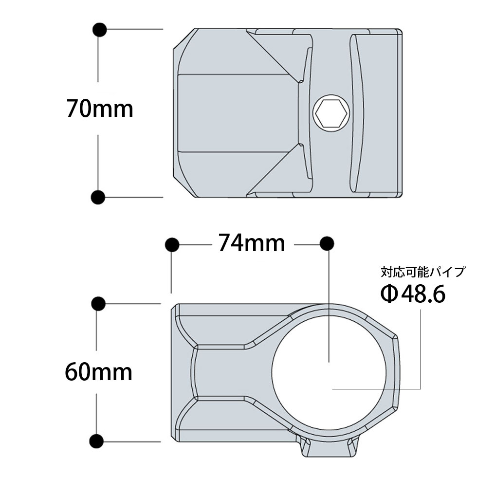 ＜T型コネクタ キーライト Kee Lite L10-8＞【土日出荷不可】