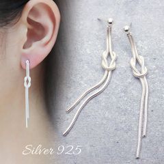 ピアス レディース シンプル スティックバー シルバー925 金属