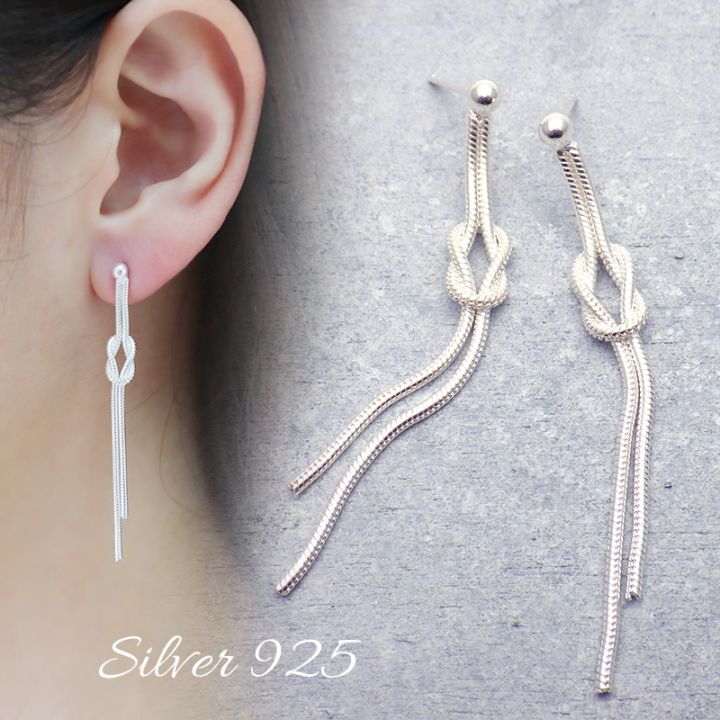 blanc fris チェーン3wayシルバーピアス blanc fris チェーン3way