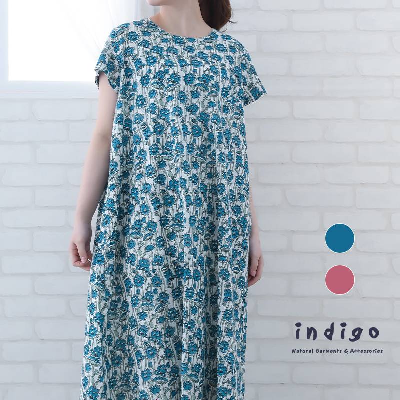 30%OFF】ワンピース 半袖 レディース 膝丈 夏 花柄 きれいめ