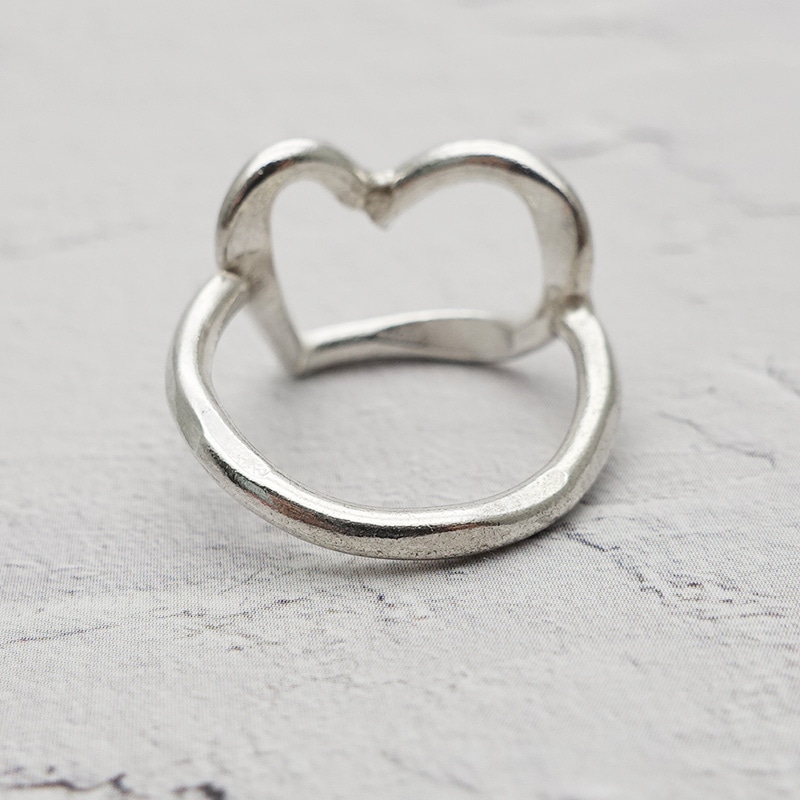 ハート カレンシルバーリング silver 950 指輪 レディース メンズ 9号