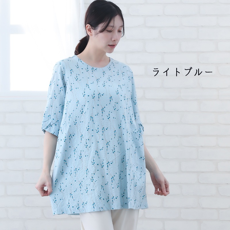 30%OFF】大きいサイズ チュニック レディース 大人可愛い 5分袖 春 夏