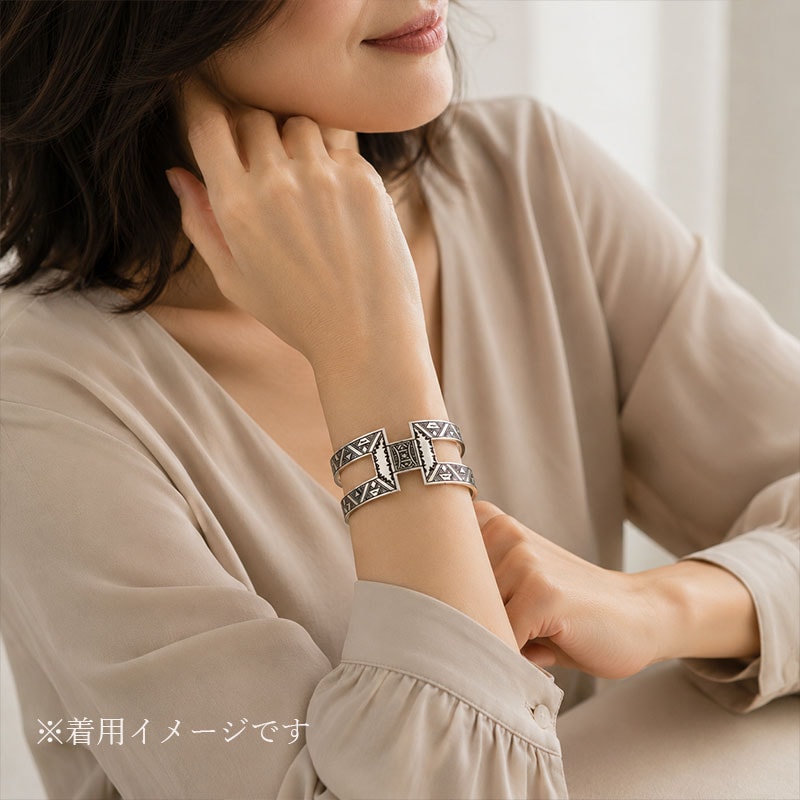 トゥアレグシルバー バングル レディース 一点物 現物販売 シルバー950