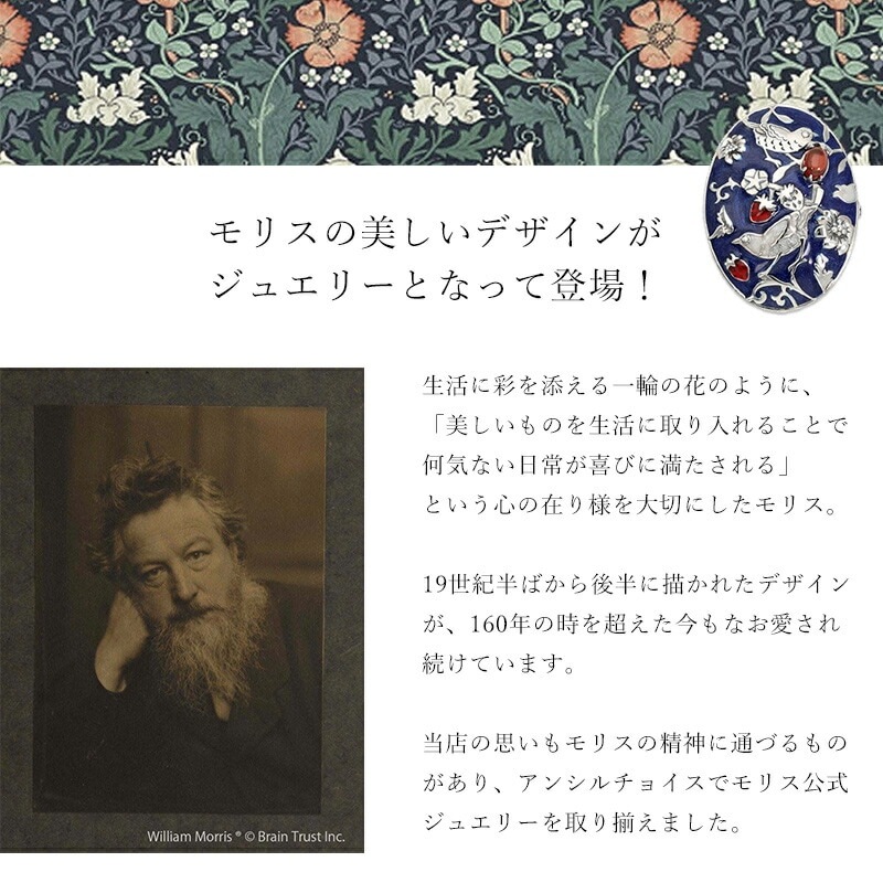  ꥢꥹ  ɥ  ʥ  С925 ꥢ ꥹθ奨꡼ William Morris 405R0003-TY 13 15 17 ե ץ쥼 