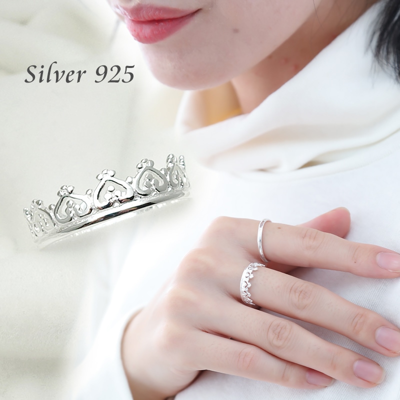 王冠 リング 指輪 レディース 金属アレルギー対応 ティアラ クラウン