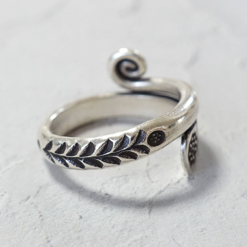 シルバー925 リング 17号 ハンドメイド カレンシルバーリング 指輪 レディース メンズ 文様 13号 15号 17号