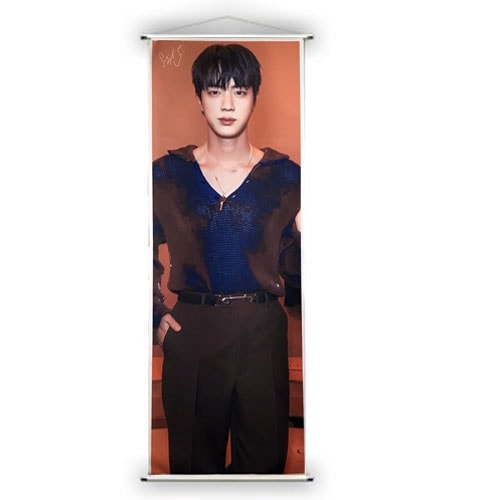  JIN (ƾǯ BTS) 緿 ڥȥ꡼ (OVERSIZED TAPESTRY) 170cm x 60cm SIZE å