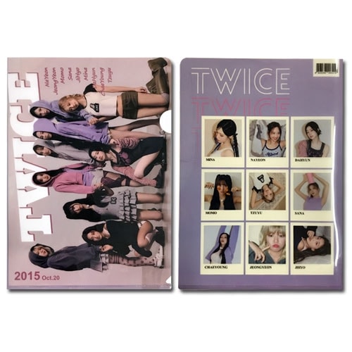 TWICE 全員分のクリアファイル A4サイズ