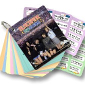 ������̵����®ã�� BLACKPINK (�֥�å��ԥ�) ���å� - �ڹ�� ñ�� ������ ���å� (Korean Word Card) [63�ԡ���] 7cm x 8cm SIZE