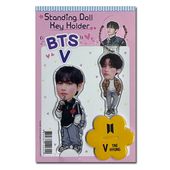 ������̵����®ã�� V �ƥ� (BTS �Х󥿥�) ������ǥ��󥰥ɡ��� + �����ۥ���� (Standing Doll + Key Holder) �ޥ����å� ���å�