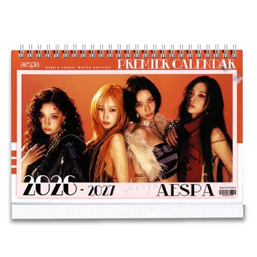 送料無料・速達】aespa エスパ 2026年 - 2027年 2年間 卓上 カレンダー