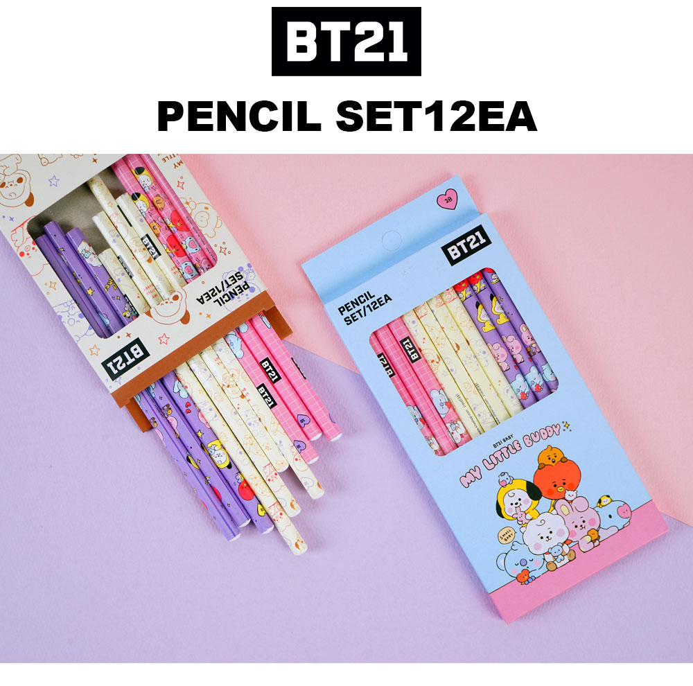 送料無料・速達】 BTS (防弾少年団) 公式 グッズ [BT21] 12本 ベビー