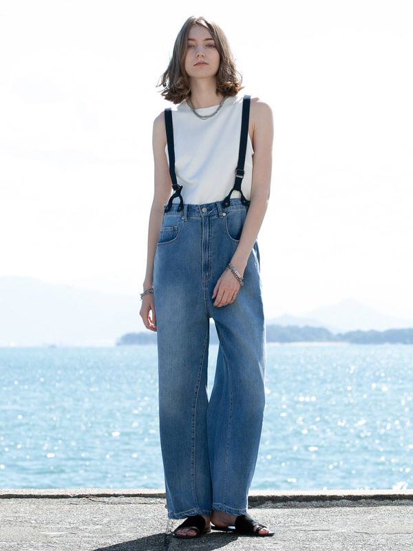 ラスト1/L】デニムストレートサロペット | ANTGAUGE OFFICIAL ONLINE