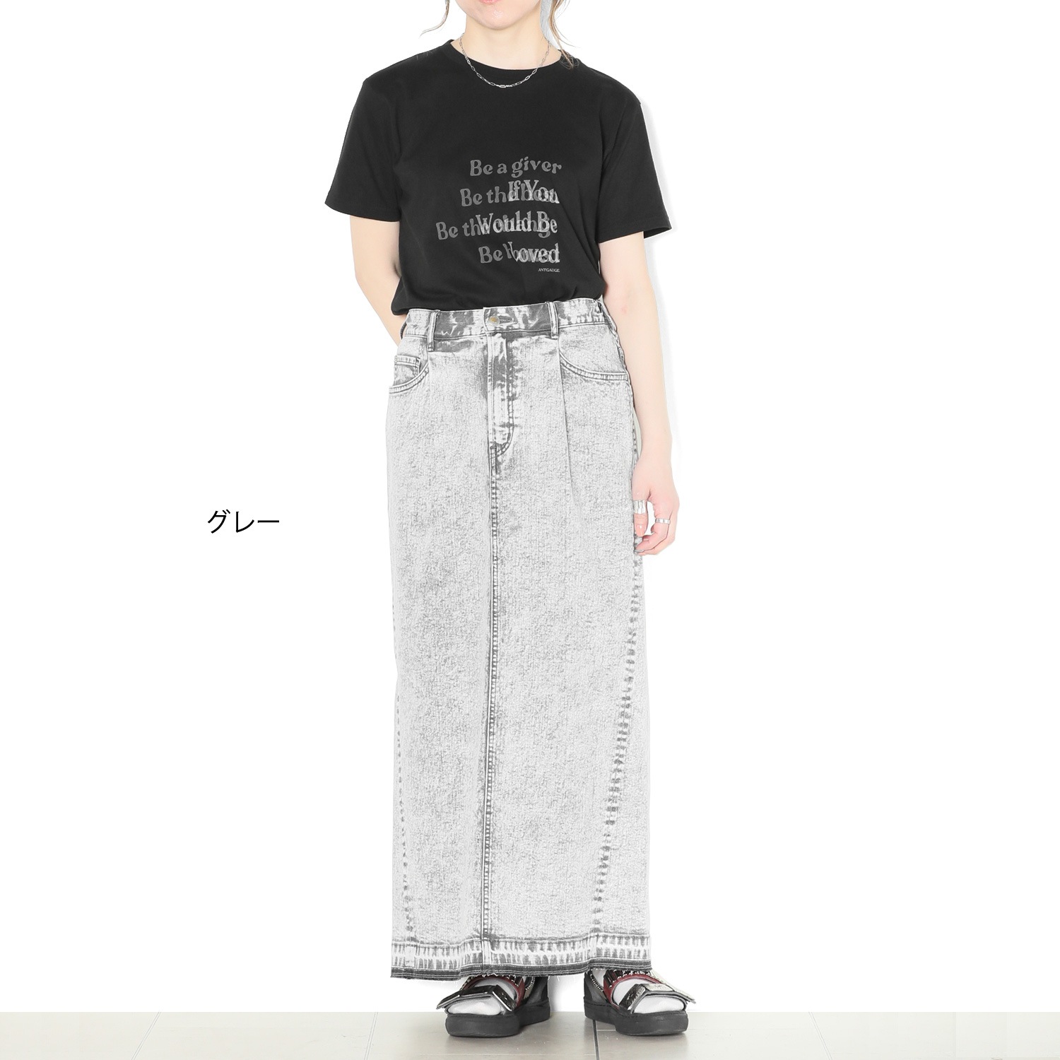 ブラックデニムスカート | ANTGAUGE OFFICIAL ONLINE SHOP