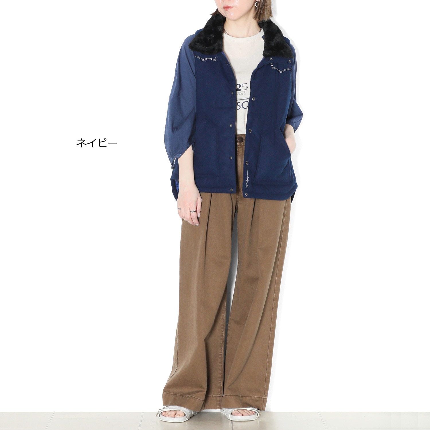 美品 45R キルティング ベスト 中綿 ジップアップ サイズ5 ネイビー キルティングベスト | ANTGAUGE OFFICIAL ONLINE SHOP/アントゲージ