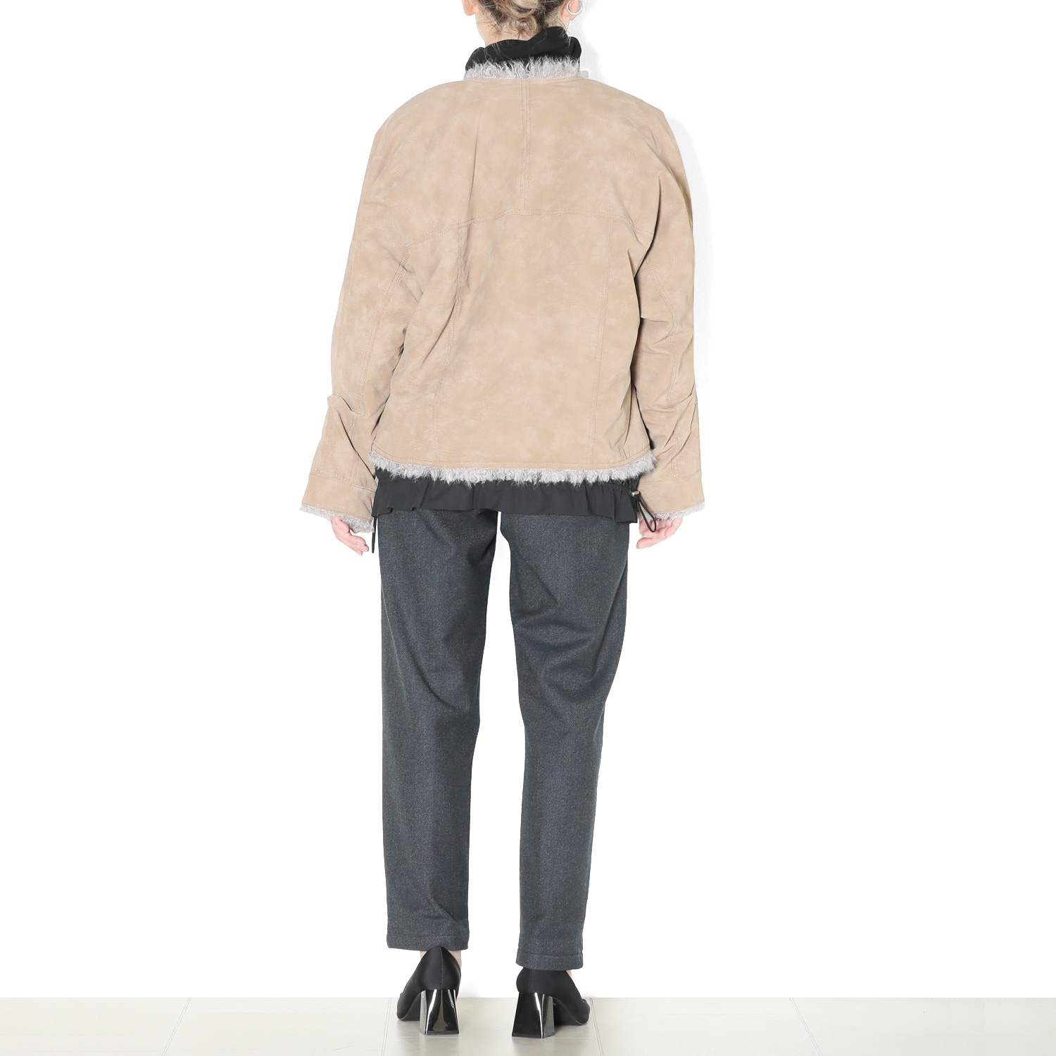 n♡ GIENGE ファー付きソフトレザージャケット ファーレザージャケット | ANTGAUGE OFFICIAL ONLINE SHOP/アント