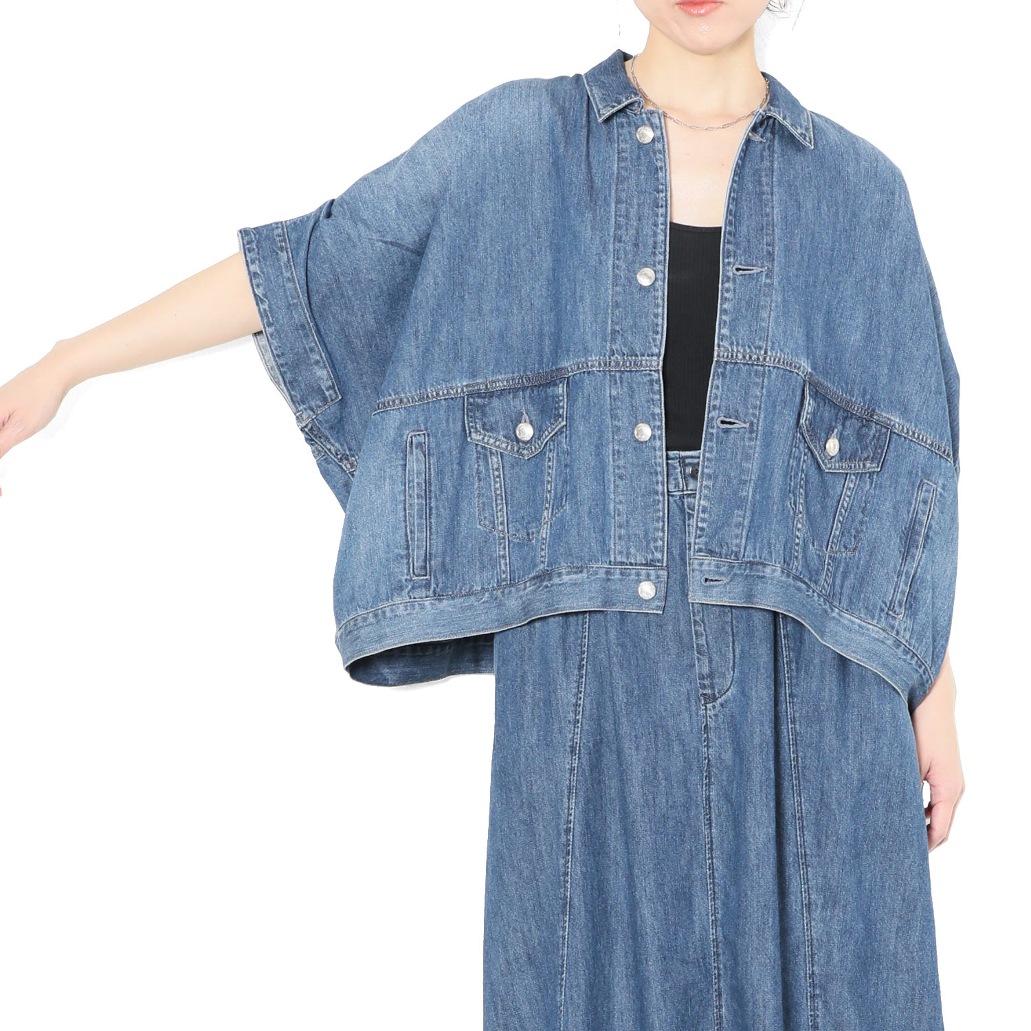 大好き デニムポンチョ SHOP/アントゲージ ONLINE OFFICIAL ANTGAUGE | ジャケット・アウター