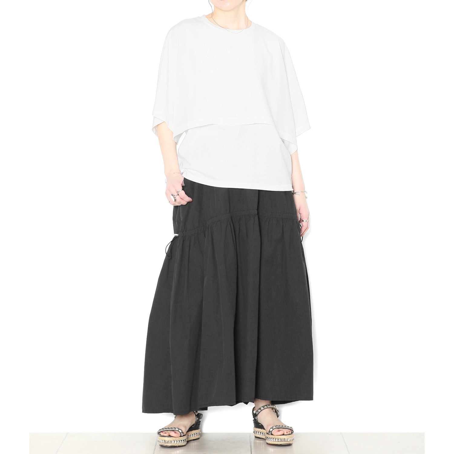 ANNTIAN◆アンティアン⬛︎転写プリントスカート⬛︎フレア⬛︎ギャザー ギャザースカート | ANTGAUGE OFFICIAL ONLINE SHOP/アントゲージ公式通販