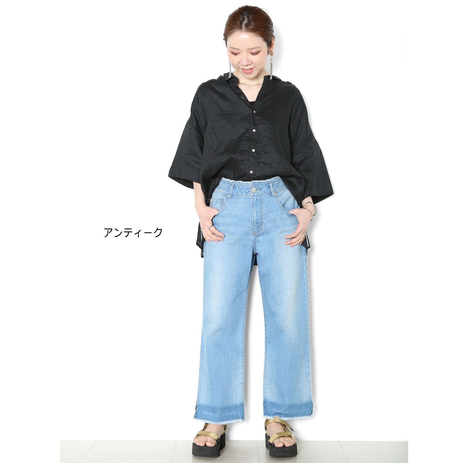 フリンジストレートデニム パンツ Antgauge Official Online Shop アントゲージ公式通販
