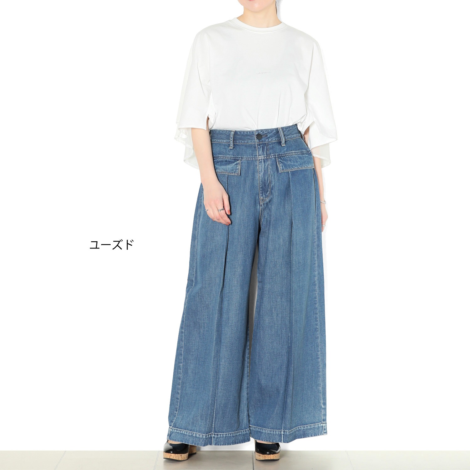 ANTGAUGE アントゲージ ワイドデニム　試着のみ美品 ANTGAUGE アントゲージ ワイドデニム 試着のみ美品