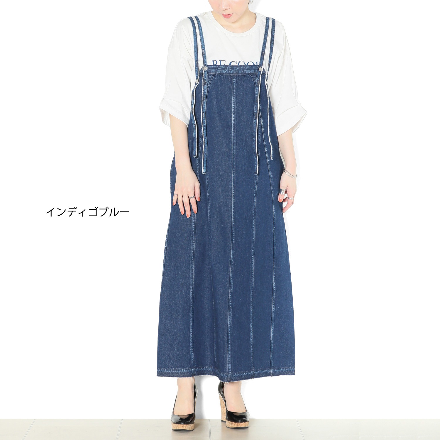 一流の品質 ANTGAUGE | デニムサロペットワンピース OFFICIAL SHOP ONLINE サロペット・オーバーオール・オールインワン