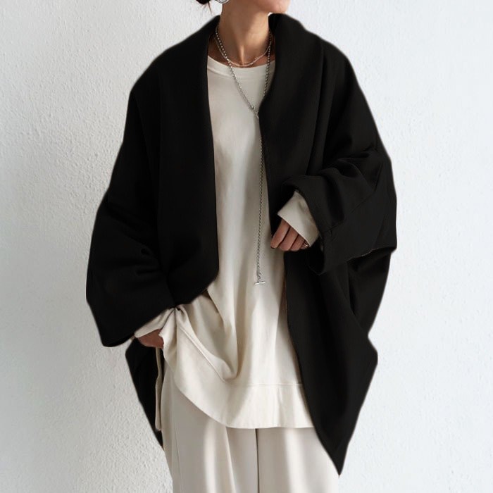 Antiqua独自の定番コート 変形ドルマンコート 送料無料 再再販 羽織り ジャケット メール便不可 2ｂ Ladies All Item Antiqua公式サイト