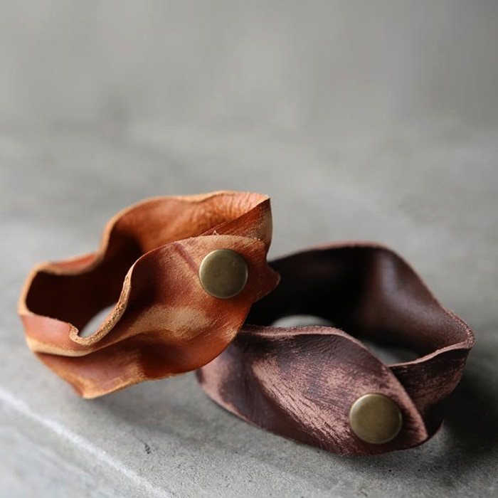 本革ブレスレット ブレスレット メンズ 本革 バングル・(50)メール便可【Z】