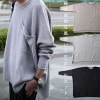 洒落見え必至。抑揚のあるルーズシルエット。コットンビッグニット・再販。メール便不可